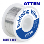 ATTEN Soldering Wire Blue 1-100 κόλληση για ηλεκτρικό κολλητήρι ή αερίου 1mm 100gr Sn63 Pb37 για χειροτεχνίες και μοντελισμό